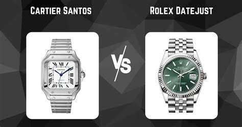 rolex.datejust.vs.cadtier.santos|Help me choose: Cartier Santos vs. Rolex Datejust 41.